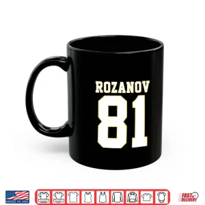 Rozanov 81 Bold Varsity Retro Athletic Number Shirt 3 Mug Rozanov 81 Bold Varsity Retro Athletic Number Shirt
