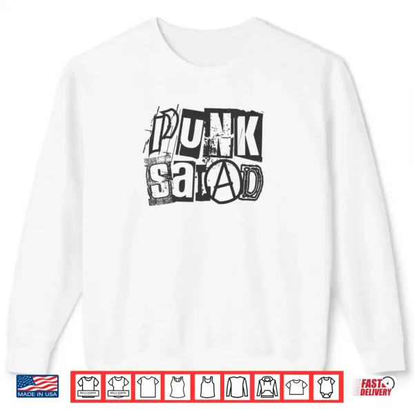 Punk Salad Kitchen Font Logo Shirt 1 Sweatshirt Punk Salad Kitchen Font Logo Shirt