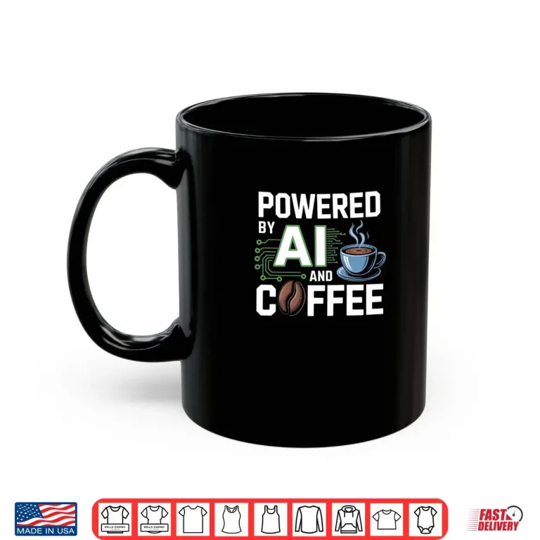 Powered by AI and Chocolate Funny Geek AI Shirt 3 Mug Powered by AI and Chocolate Funny Geek AI Shirt