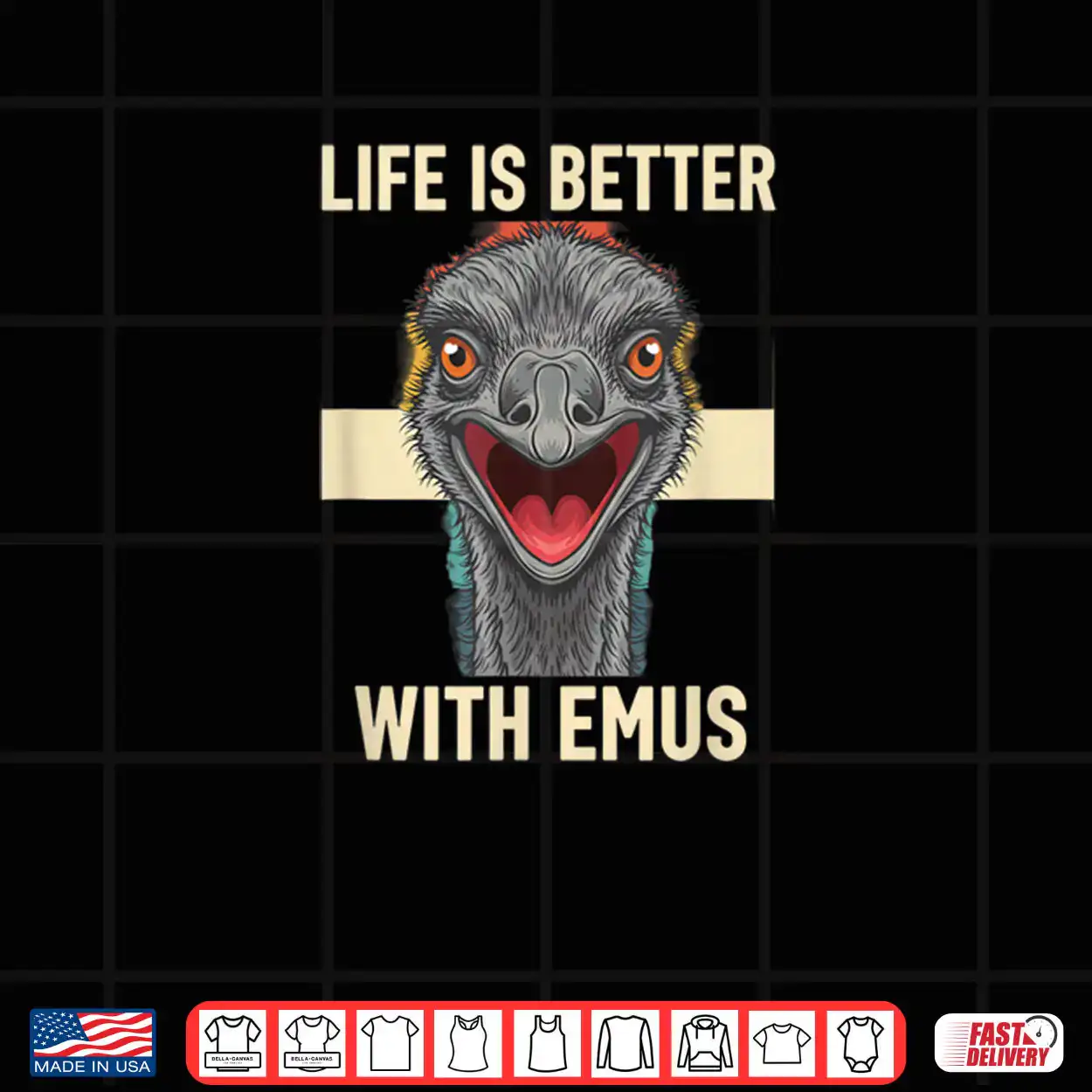 Bird Life is Better with Emus Cheeky Emu Portrait Shirt Bird Life is Better with Emus Cheeky Emu Portrait Shirt