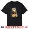 Goldendoodle Smoking Cigarette Whisky Lover Funny Doodle Dog Shirt