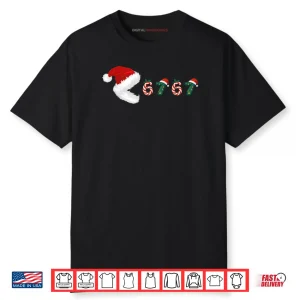 Merry Christmas Pajamas Eating 67 Meme Six Seven Shirt