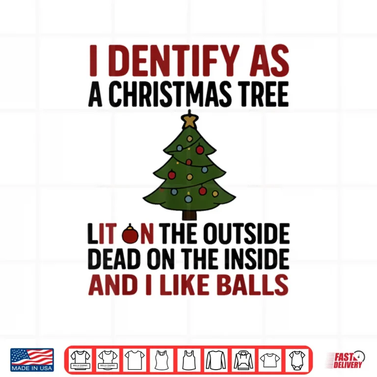 Design I Identify As A Christmas Tree Lit On The Outside Shirt
