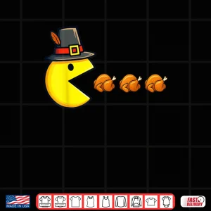 Design Thanksgiving Video Game Eating Turkey Gamer Shirt