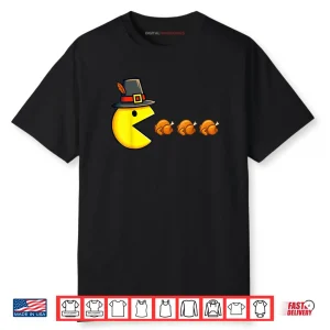 Thanksgiving Video Game Eating Turkey Gamer Shirt