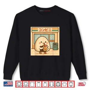 Sweatshirt Musubi Drinking Boba Tea in Japan Shirt