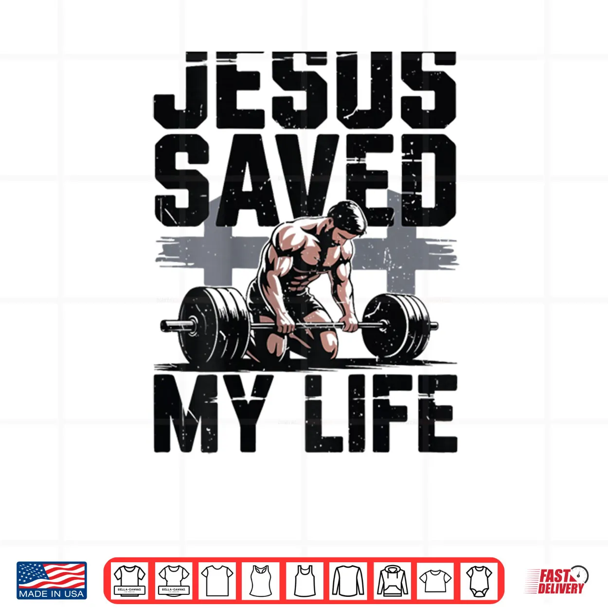 Christian Gym Christ Jesus Saved My Life Workout God Muscle Shirt Christian Gym Christ Jesus Saved My Life Workout God Muscle Shirt
