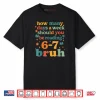 67 Reading ELA Teacher Retro Librarian 6 7 Meme Six Seven Shirt