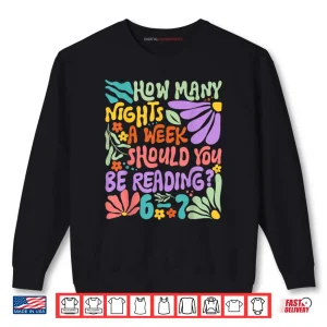 Sweatshirt Reading Six Seven Meme Book Lover 67 Teacher 6 7 Shirt