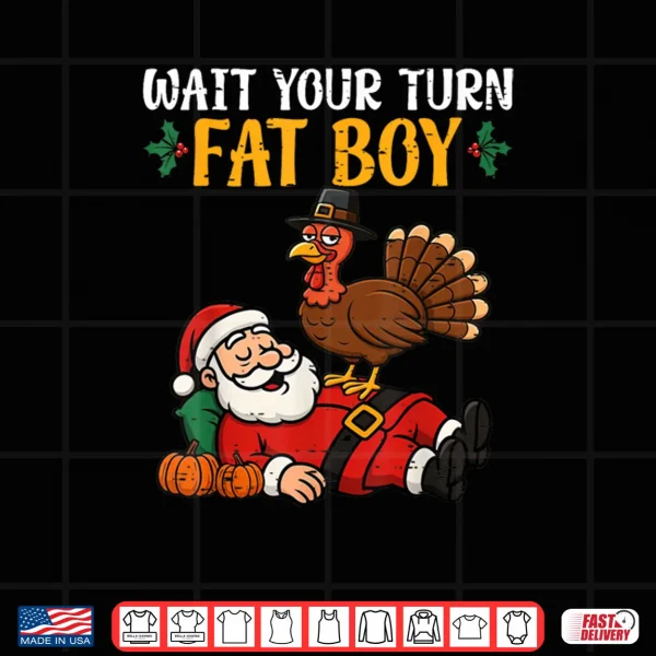 Design Thanksgiving Christmas Turkey vs Santa Shirt