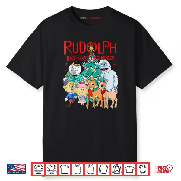 Cute Rudolph The Red Nosed Reindeer Christmas Tree Shirt