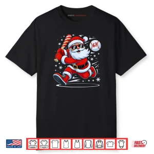 Baseball Santa 67 Christmas Xmas Pajamas Shirt