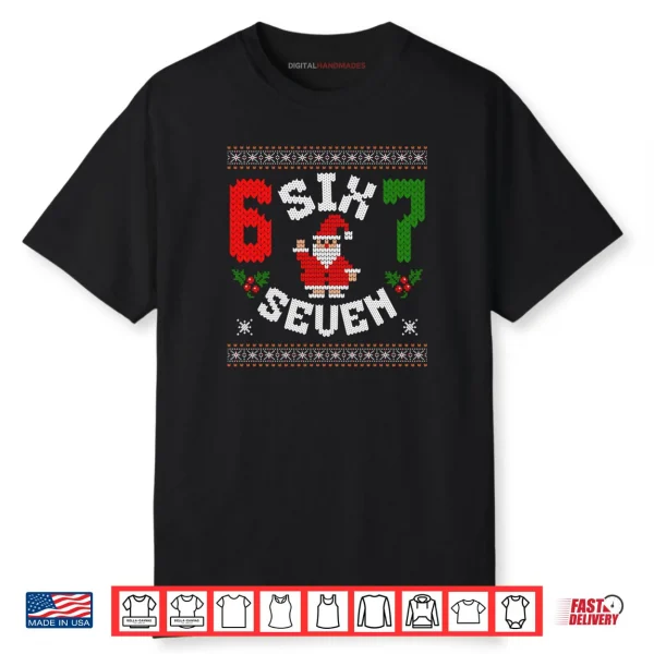 67 Meme Six Seven Christmas Ugly Shirt