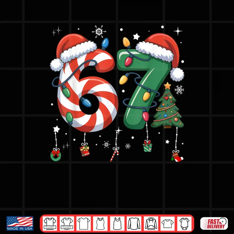 Design 67 Meme Six Seven Christmas Shirt