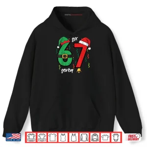 Hoodie 67 Christmas Funny 6 7 Meme Six Seven Xmas Shirt