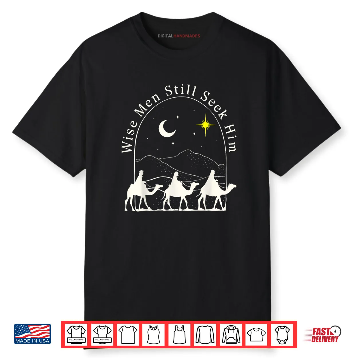 Wise Men Christian Christmas Jesus Nativity Scene Shirt Wise Men Christian Christmas Jesus Nativity Scene Shirt
