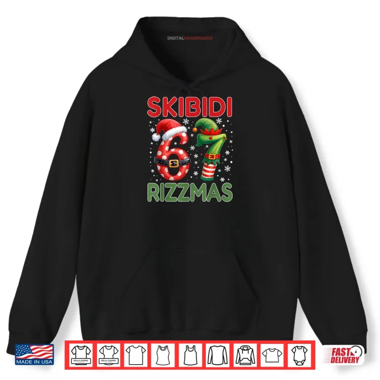 Hoodie Skibidi Rizzmas 67 Christmas Six Seven Xmas Shirt