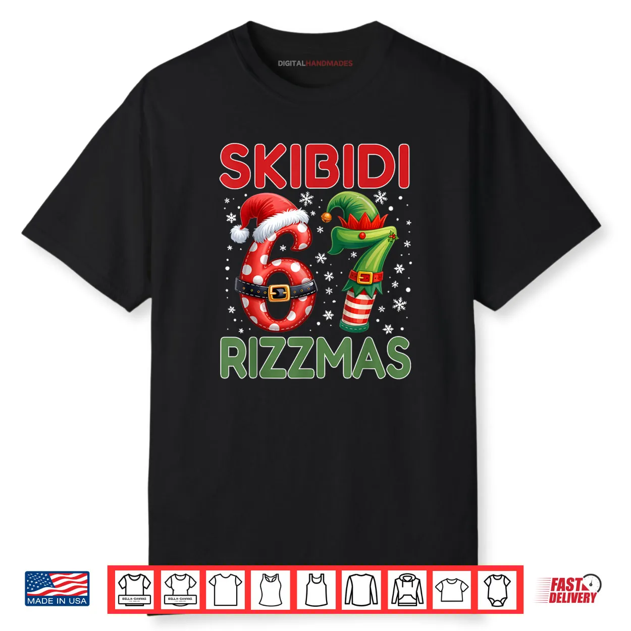 Skibidi Rizzmas 67 Christmas Six Seven Xmas Shirt Skibidi Rizzmas 67 Christmas Six Seven Xmas Shirt