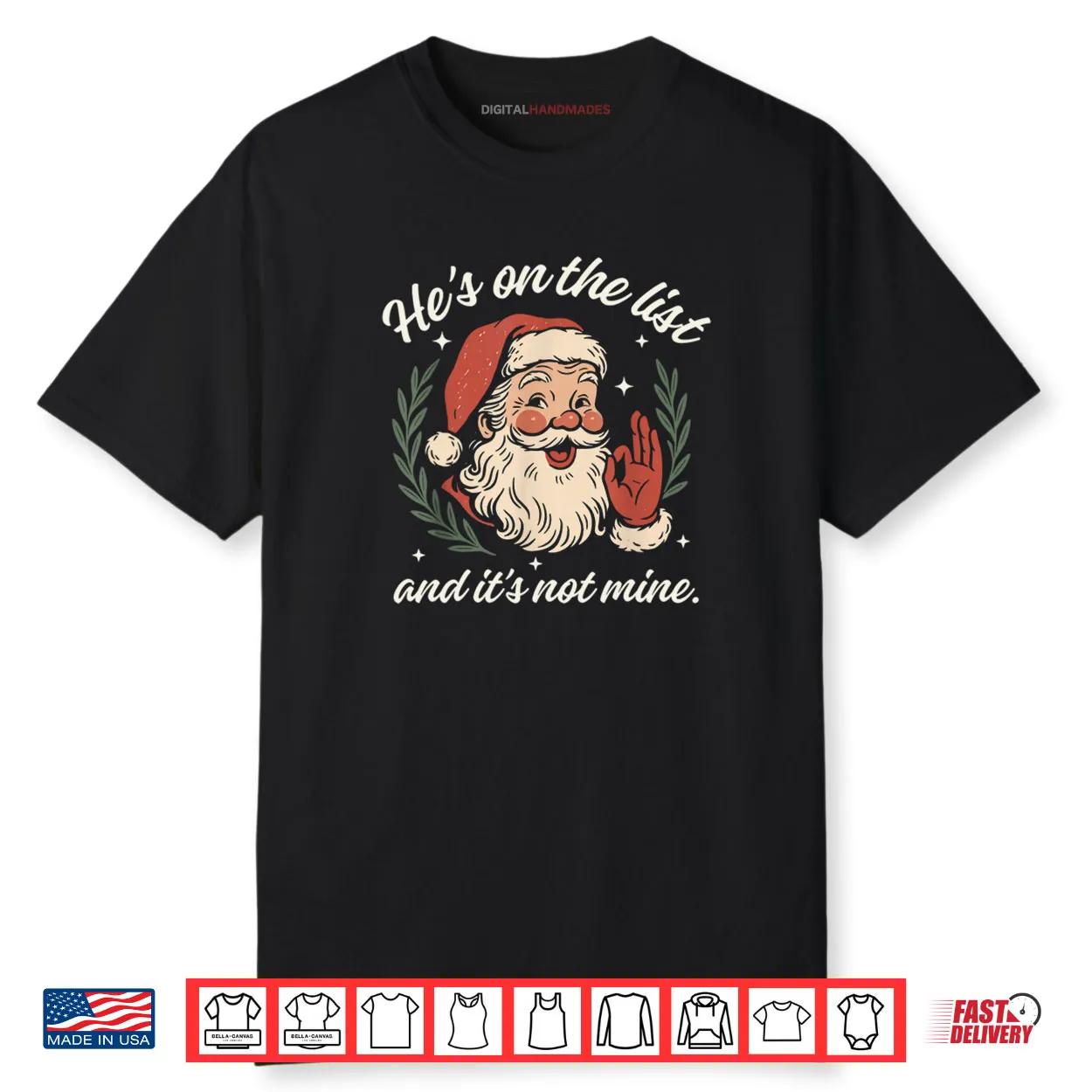 He’s On The List and It’s Not Mine Christmas Santa Pajama Shirt He’s On The List and It’s Not Mine Christmas Santa Pajama Shirt