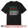 Dasher Dancer Prancer Bourbon Christmas Funny Holiday Santa Shirt