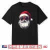 Cool Santa Claus Face Retro Sunglasses Christmas Shirt