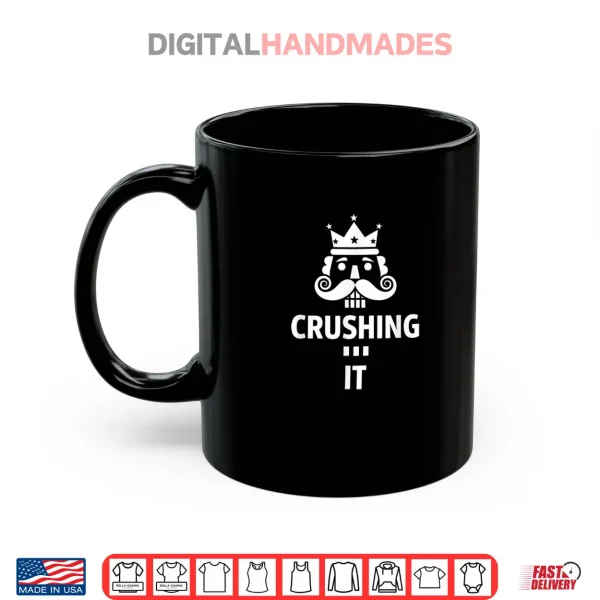 Mug Christmas Crushing It Nutcracker Retro Ugly Xmas Nut Shirt