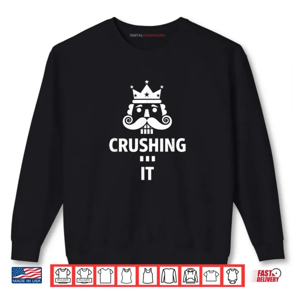 Sweatshirt Christmas Crushing It Nutcracker Retro Ugly Xmas Nut Shirt