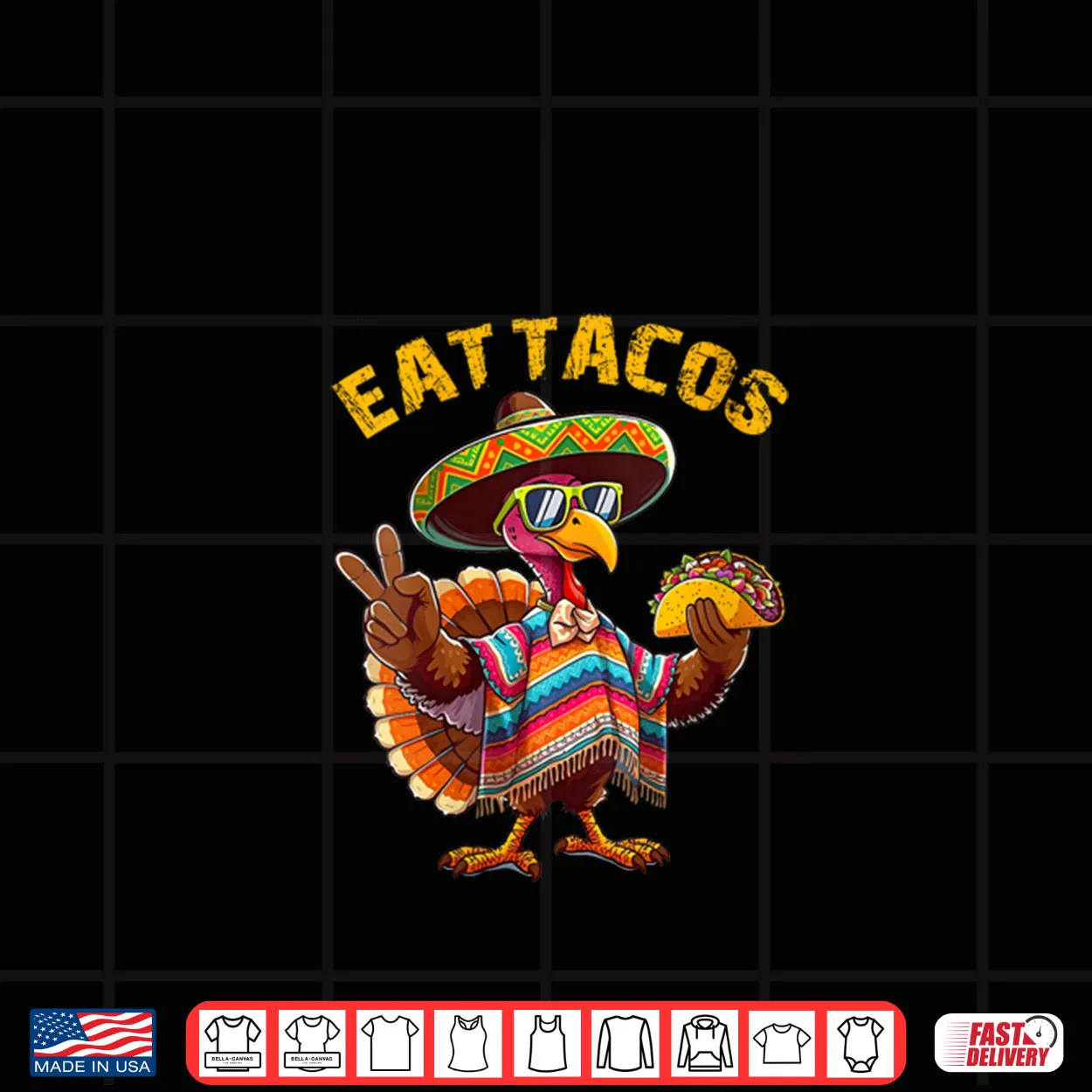 Turkey Eat Tacos Mexican Turkey Thanksgiving Day Shirt Turkey Eat Tacos Mexican Turkey Thanksgiving Day Shirt