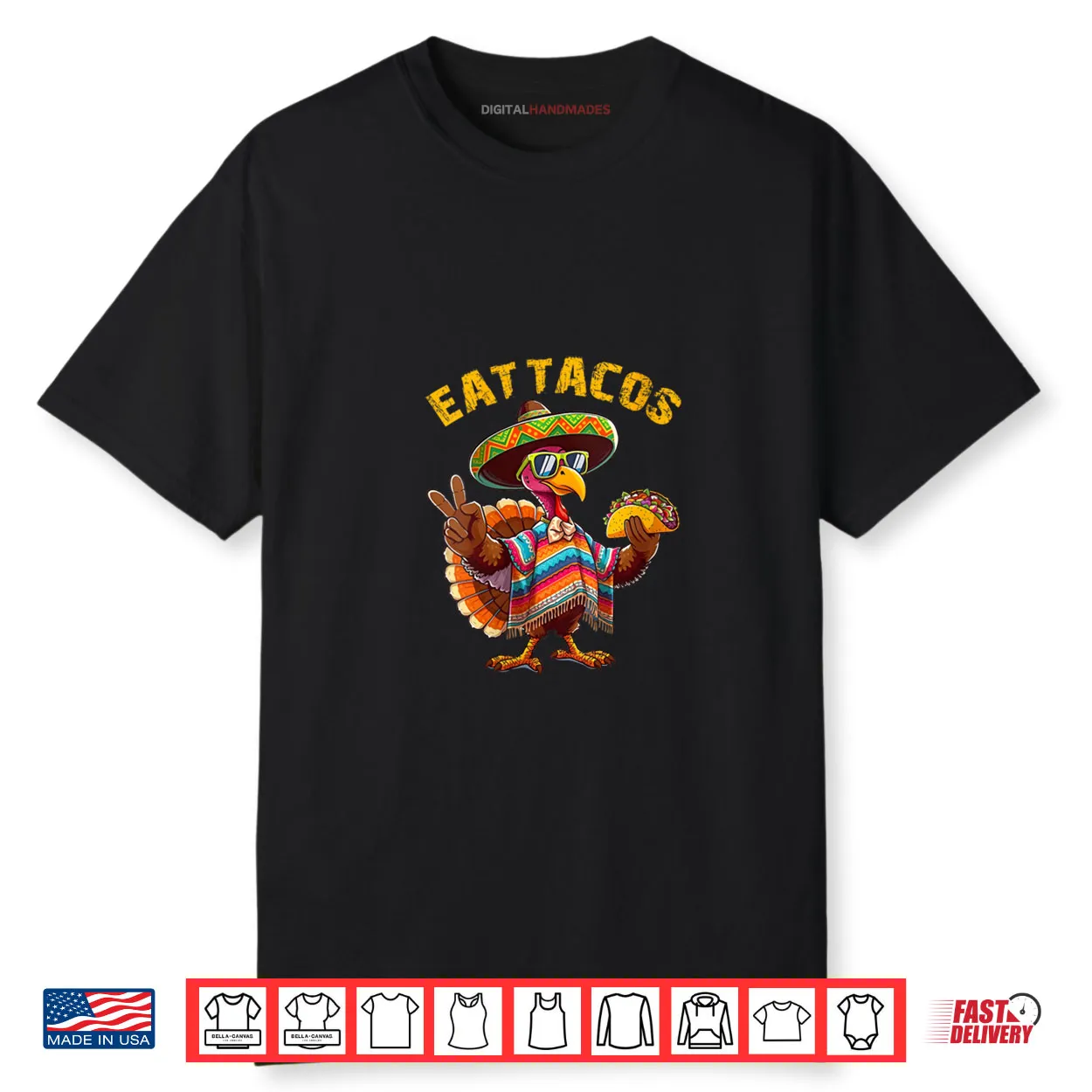 Turkey Eat Tacos Mexican Turkey Thanksgiving Day Shirt Turkey Eat Tacos Mexican Turkey Thanksgiving Day Shirt