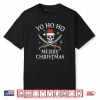 Yo Ho Ho Merry Christmas Holiday Pirate Santa Hat Boating Shirt