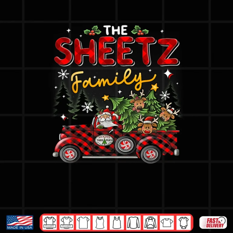Design The Sheetz Family Christmas Matching Pajamas Group Shirt