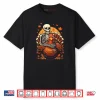 Skeleton Hugging Turkey Thanksgiving Day Fall Autumn Shirt