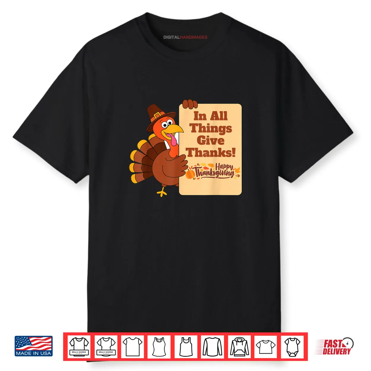 In All Things Give Thanks Holiday Thanksgiving Shirt In All Things Give Thanks Holiday Thanksgiving Shirt