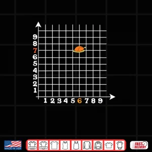 Design Coordinate 6 7 Funny Math Teacher Turkey Math Joke Shirt