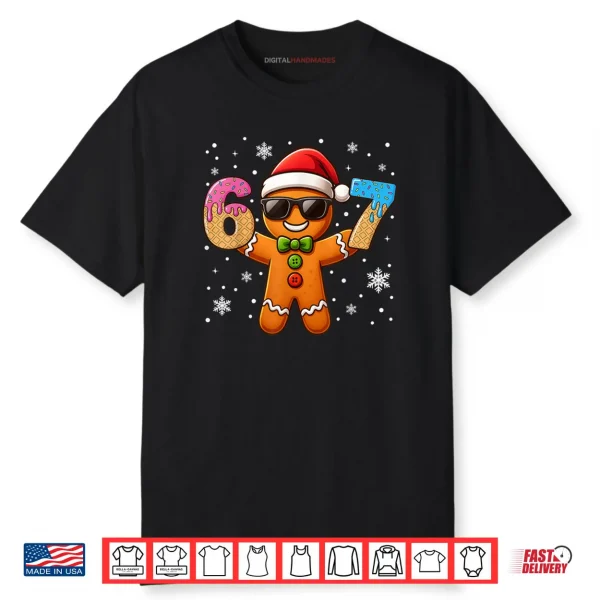 Gingerbread Six Seven 67 Ice Cream Drip Christmas Shirt