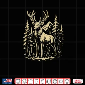 Majestic Red Deer Stag Hart Buck Rustic Wilderness Shirt 4 Design Majestic Red Deer Stag Hart Buck Rustic Wilderness Shirt
