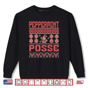 Sweatshirt Peppeermint Possee Matching Christmas Shirt