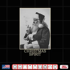 Design Santa Smoking Christmas Spirit Shirt 1