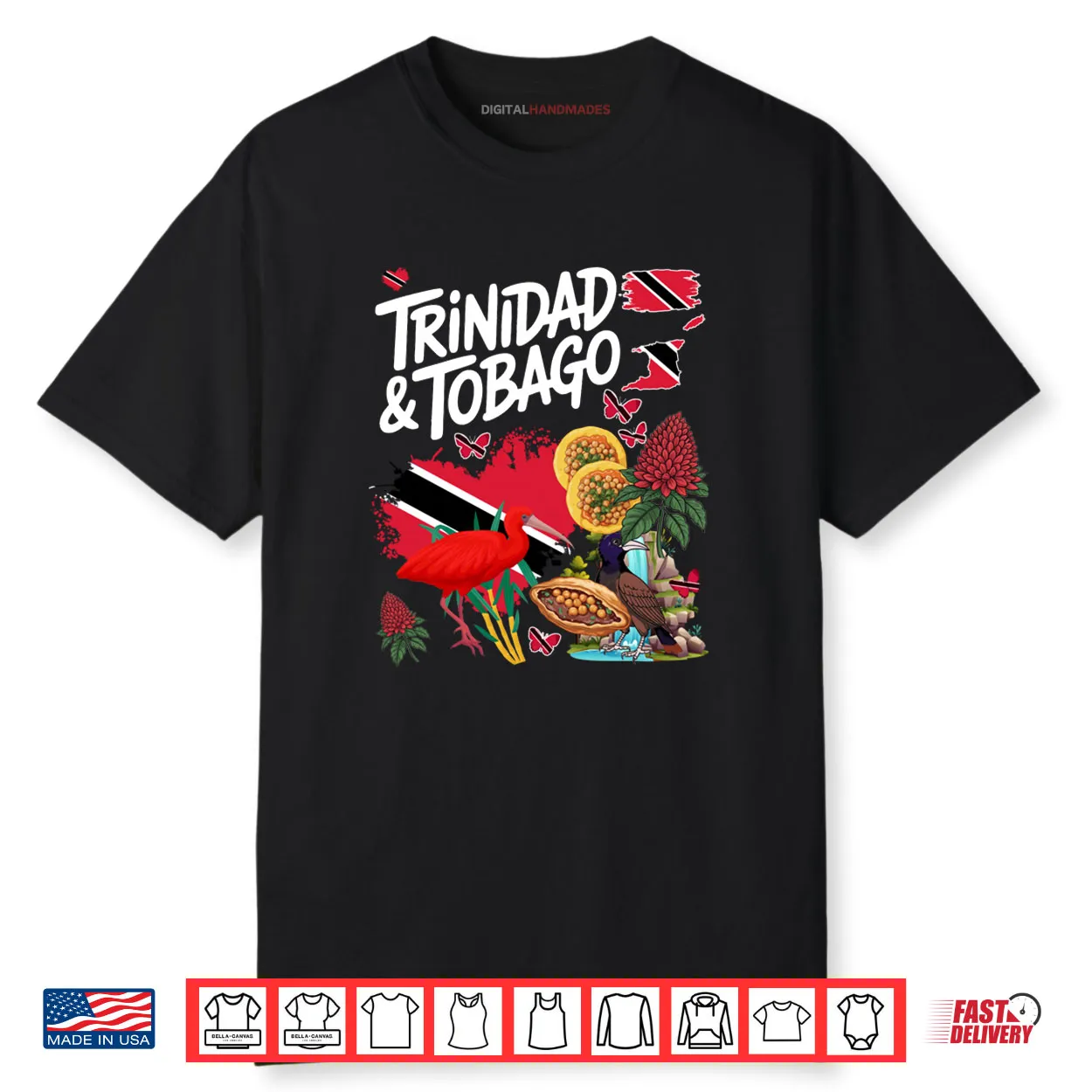 Trinidad Flag Trinidad & Tobago Culture Shirt Trinidad Flag Trinidad & Tobago Culture Shirt