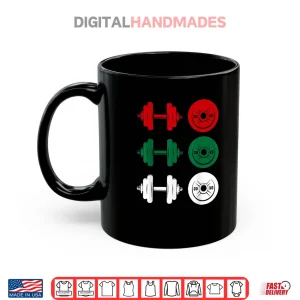 Mug Ho Ho Ho Funny Dumbbell Christmas Weightlifting Gym Workout Shirt