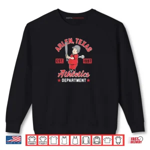 Sweatshirt King of the Hill Arlen Texas Athletics Department Cartoon Shirt