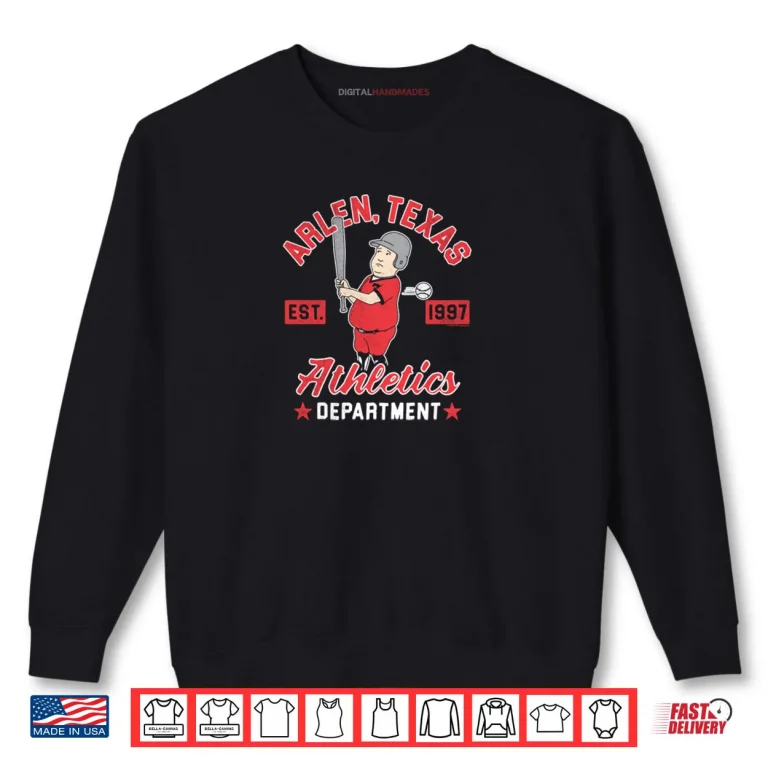 Sweatshirt King of the Hill Arlen Texas Athletics Department Cartoon Shirt