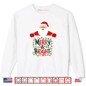 Sweatshirt Christmas Merry and Bright Shirt
