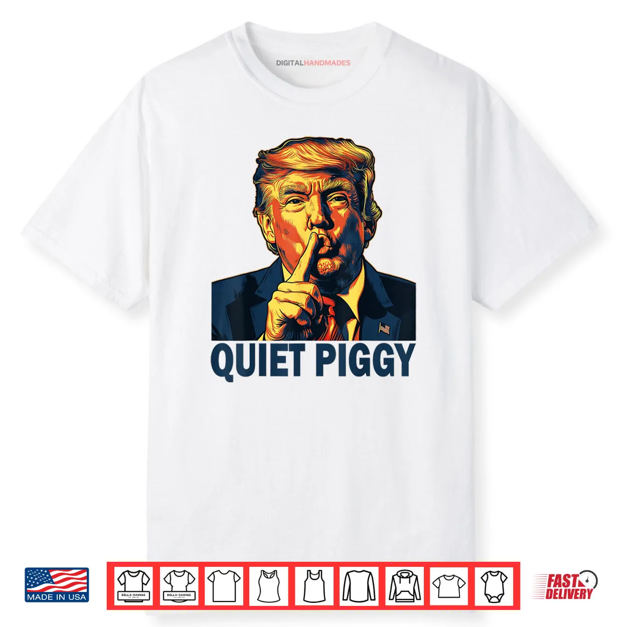 Funny Quiet Piggy Shirt Funny Quiet Piggy Shirt
