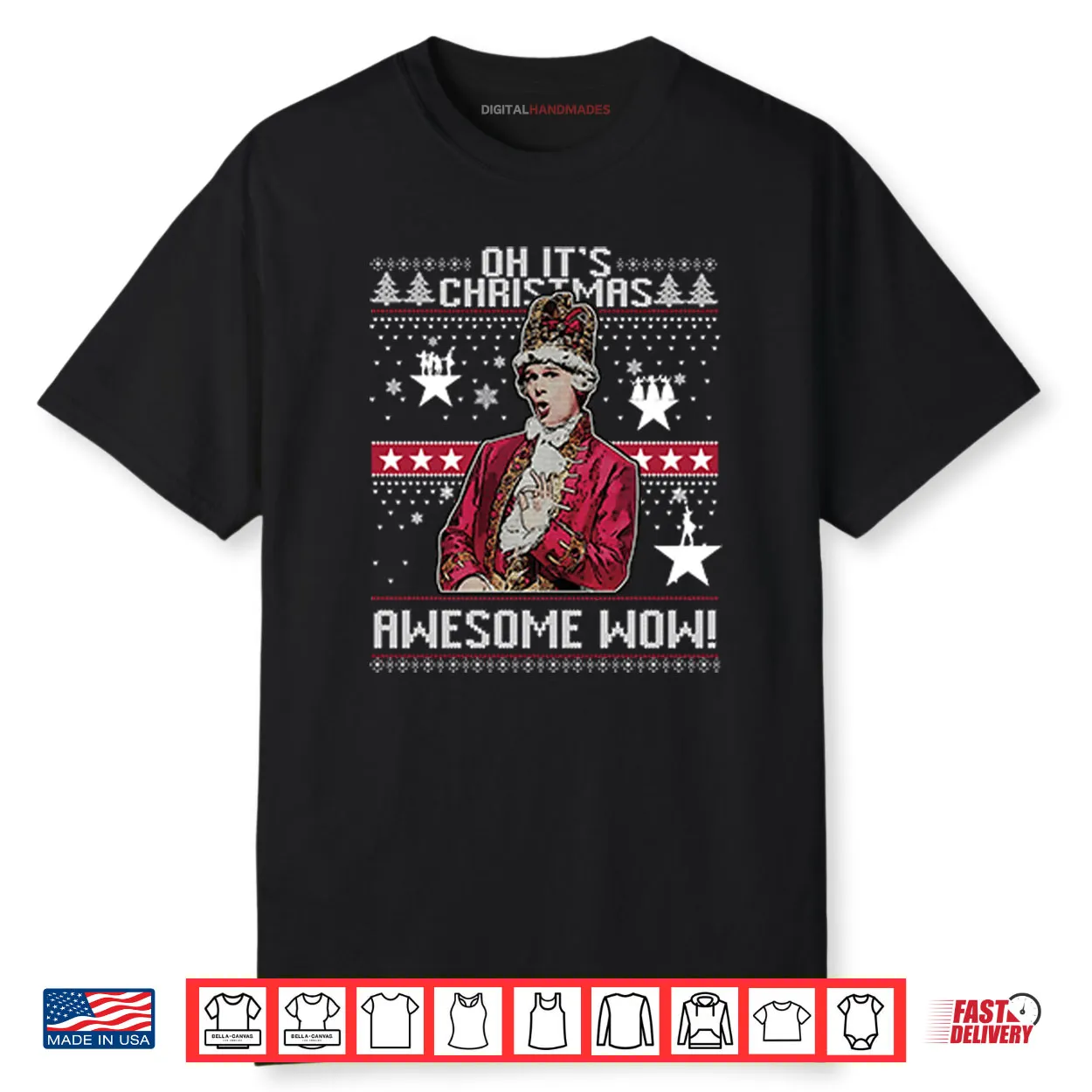 Alexander Hamilton Oh It’s Christmas Awesome Wow Shirt Alexander Hamilton Oh It’s Christmas Awesome Wow Shirt