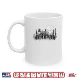 Mug Mountain Forest Moon and Stars Night Sky Shirt