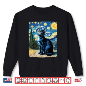 Cat Lover Starry Night Van Gogh Meme for Cat Cat Mom Cat Dad Shirt 1 Sweatshirt Cat Lover Starry Night Van Gogh Meme for Cat Cat Mom Cat Dad Shirt