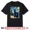 Cat Lover Starry Night Van Gogh Meme for Cat Cat Mom Cat Dad Shirt