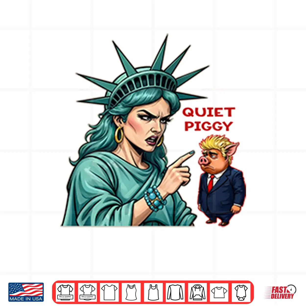 Quiet Piggy Liberty Shirt Quiet Piggy Liberty Shirt