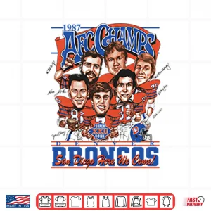 Design Denver Broncos AFC Champs 1987 Shirt